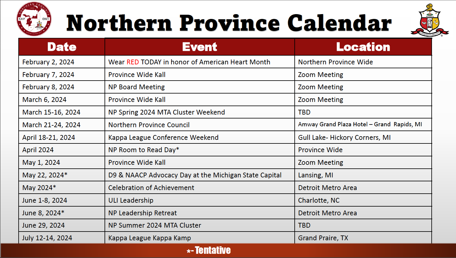 Image of calendar with date, event, and location information